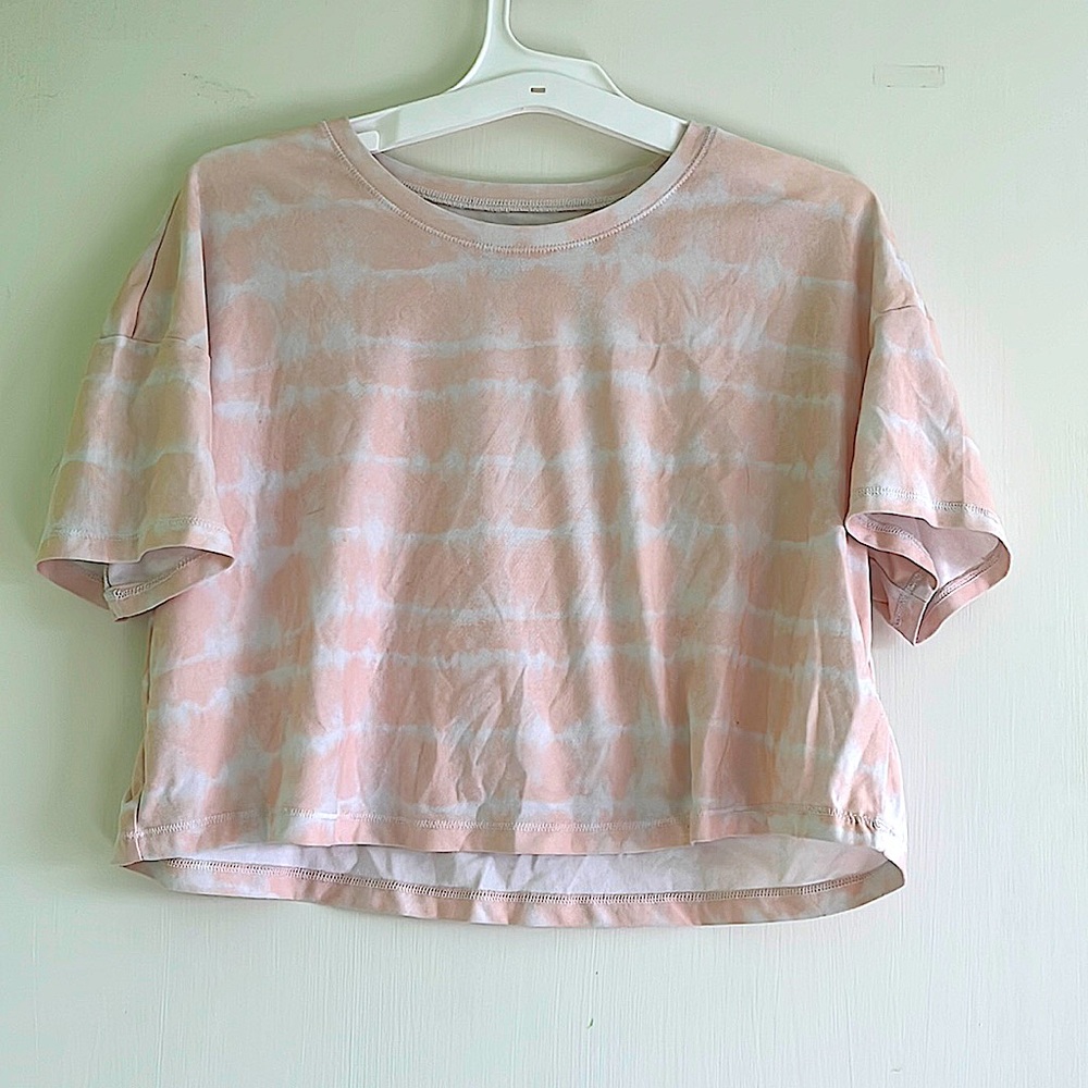 Old navy active peach crop top kids XL